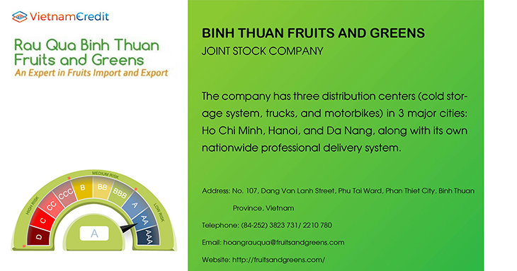 BINH THUAN FRUITS AND GREENS JOINT STOCK COMPANY